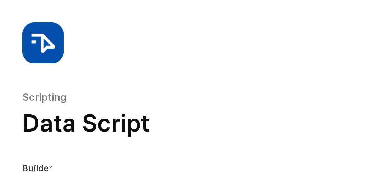Data Script