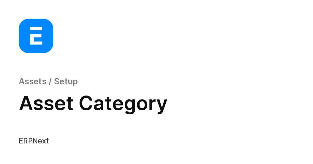Asset Category