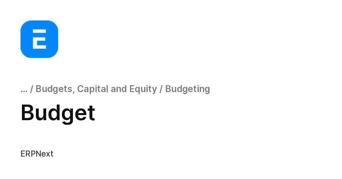 Budget