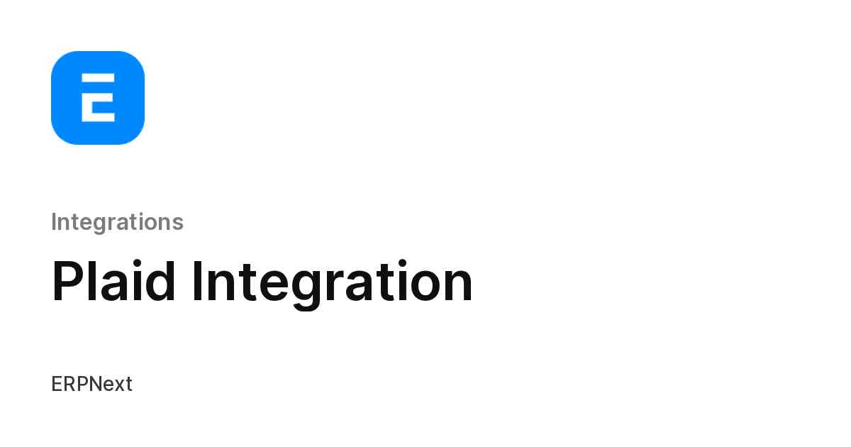 Plaid Integration