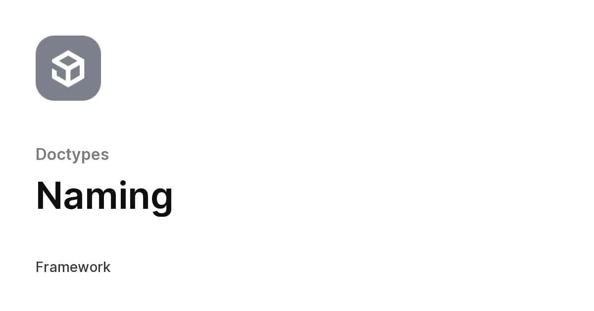 Naming