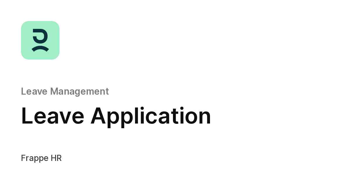Leave Application