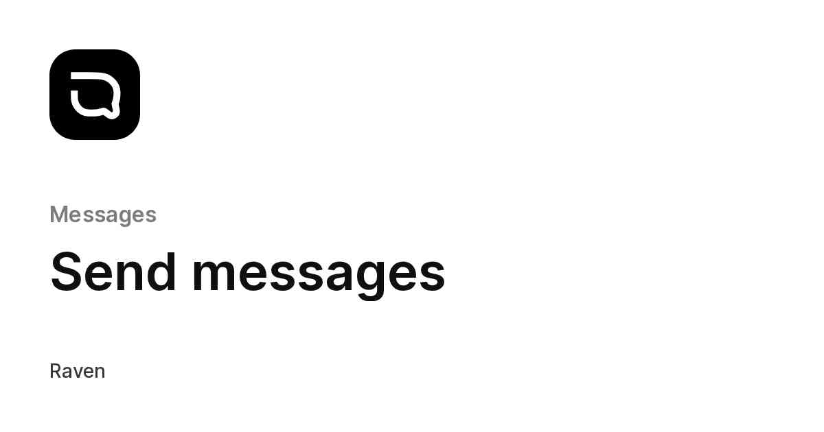 Send messages