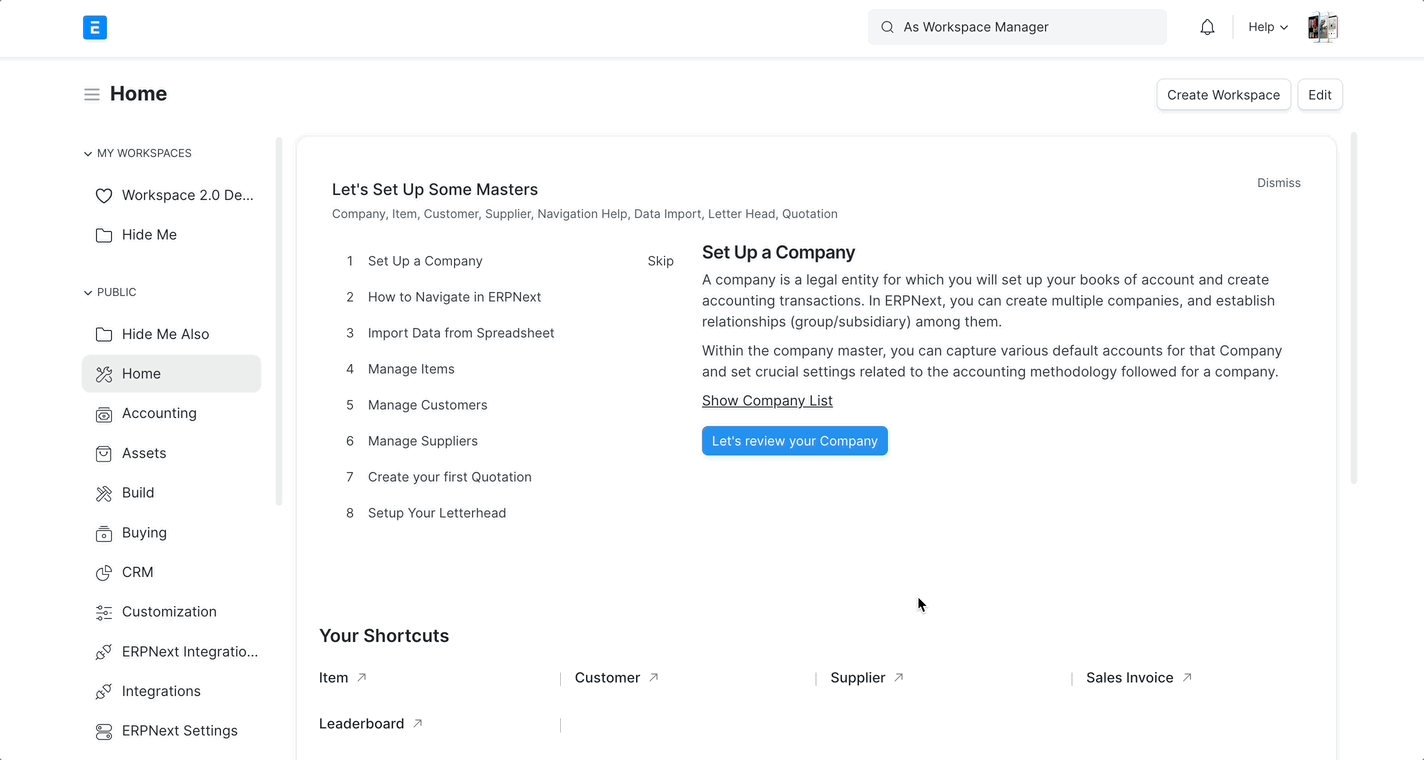 Hide Workspace As Workspace Manager