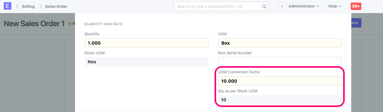 Sale order Unit of Measure