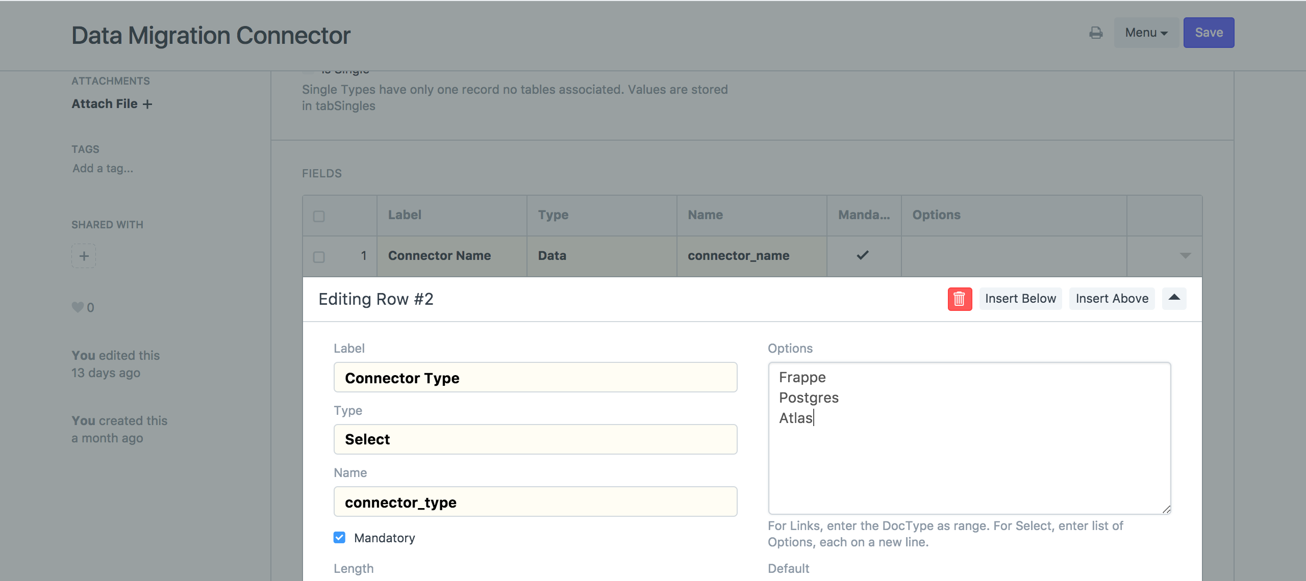 Add Connector Type in Data Migration Connector