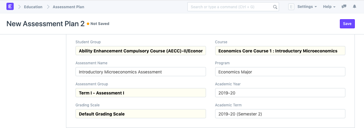 Assessment Plan