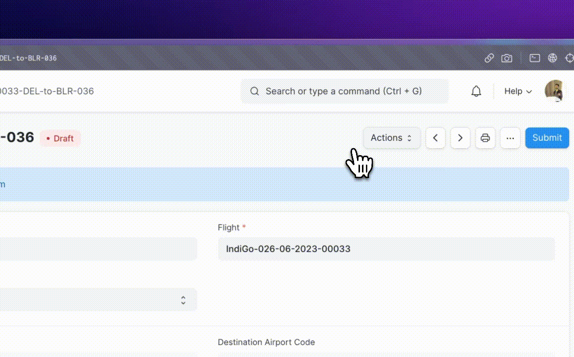 Assign Seat Feature in Airplane Ticket Form
