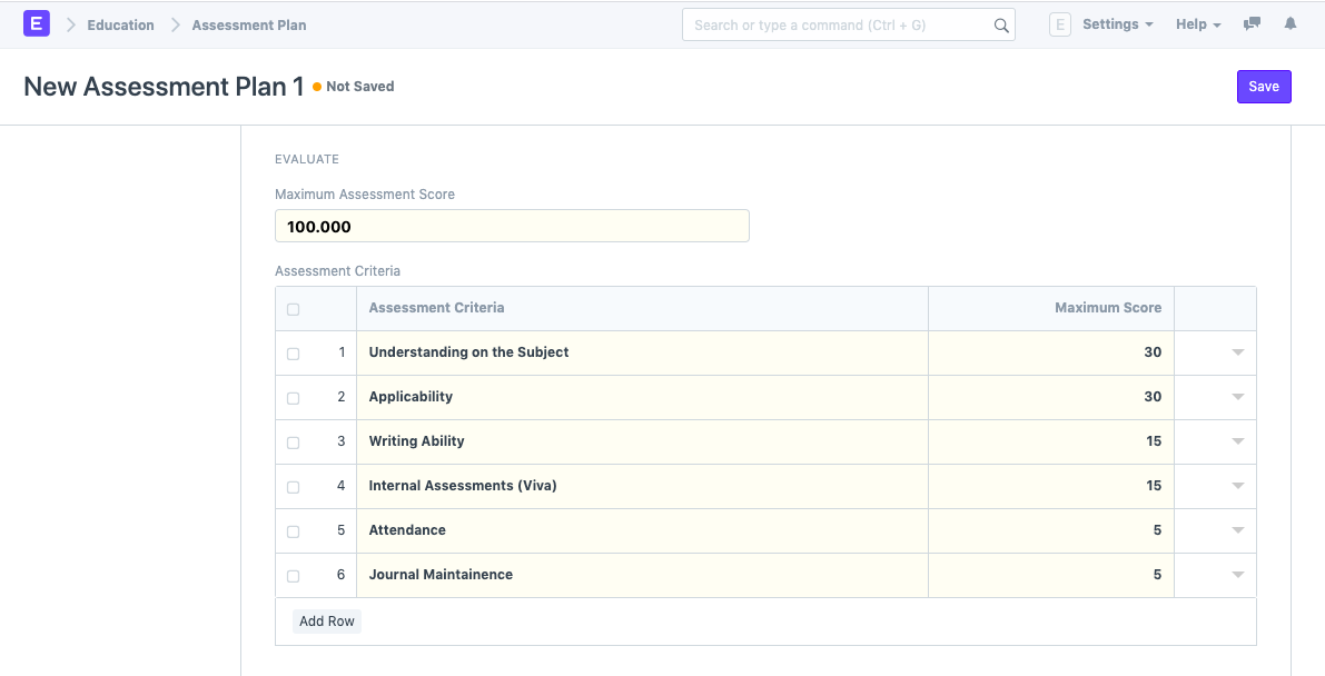 Assessment Plan