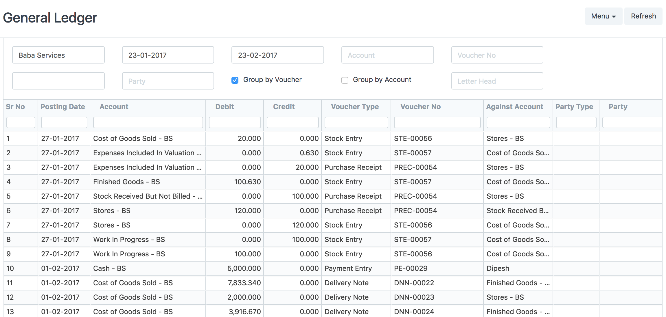 General Ledger