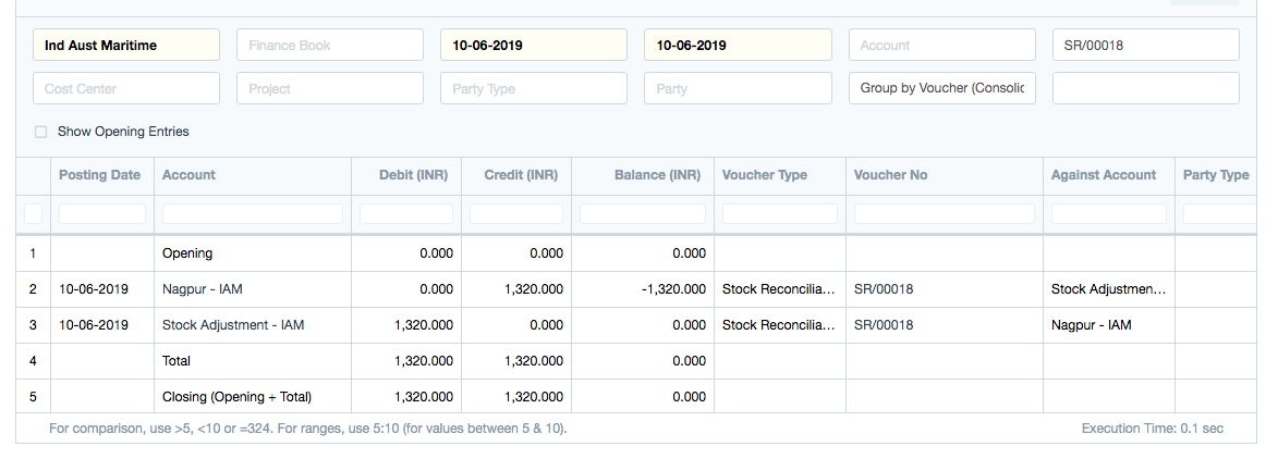 Stock Reconciliation