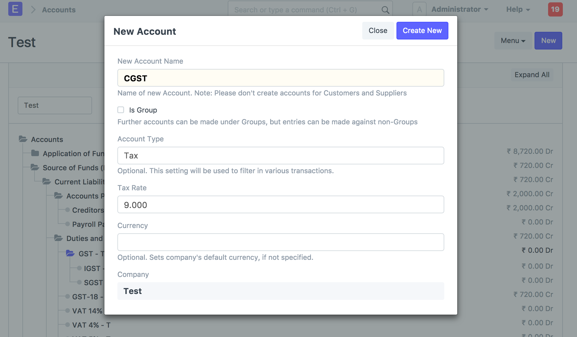 GST in Customer