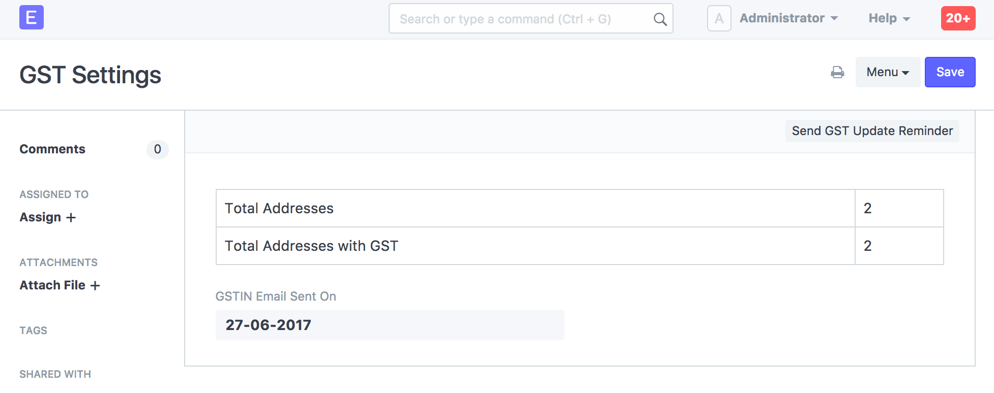 GST Settings