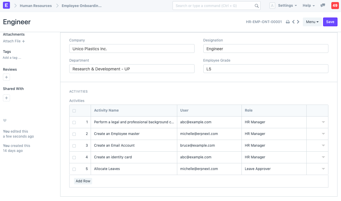 Onboarding Template