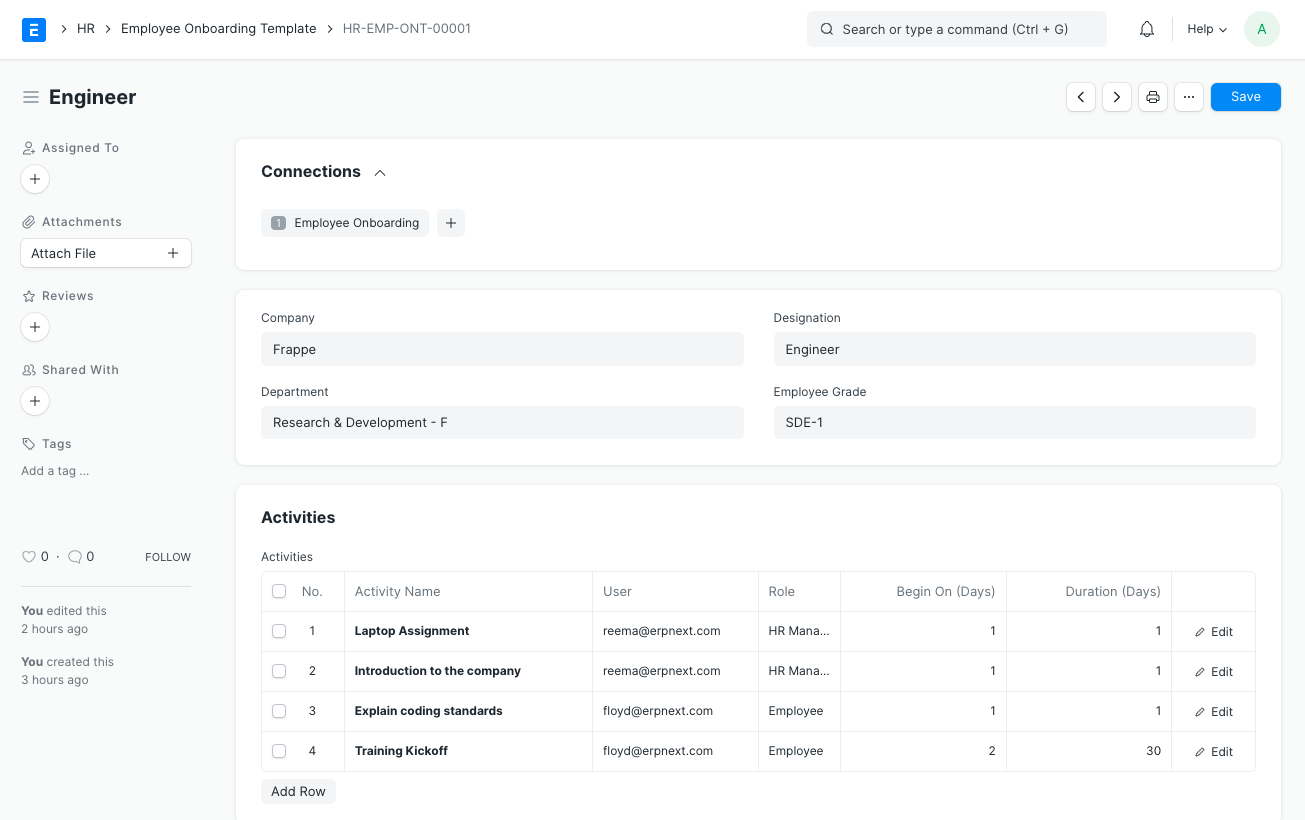 Onboarding Template