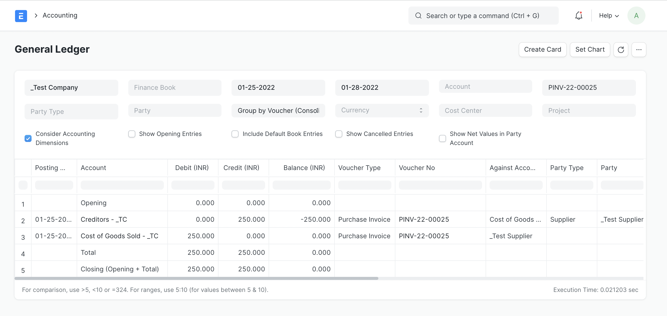 Accounting Entries for Purchase Receipt