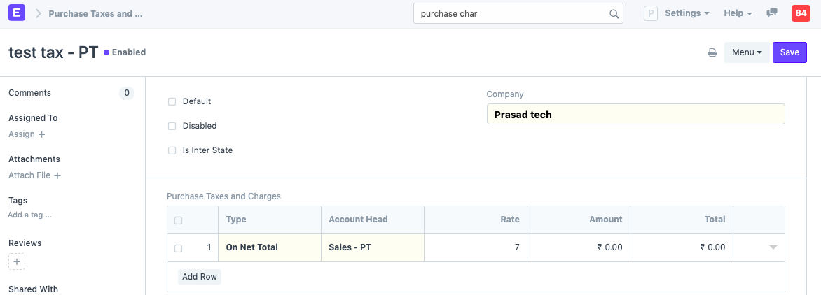 Purchase taxes