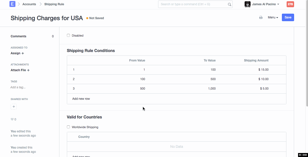 Shipping Rule 