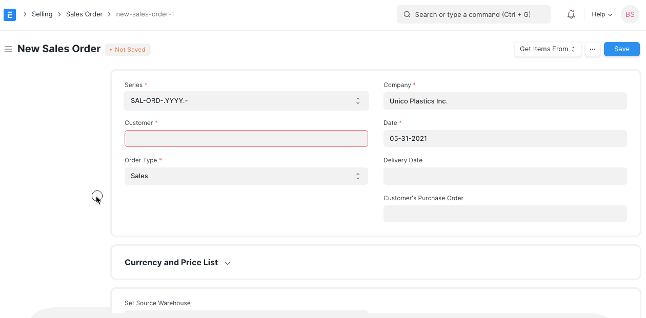 Shipping Rule in Sales Order