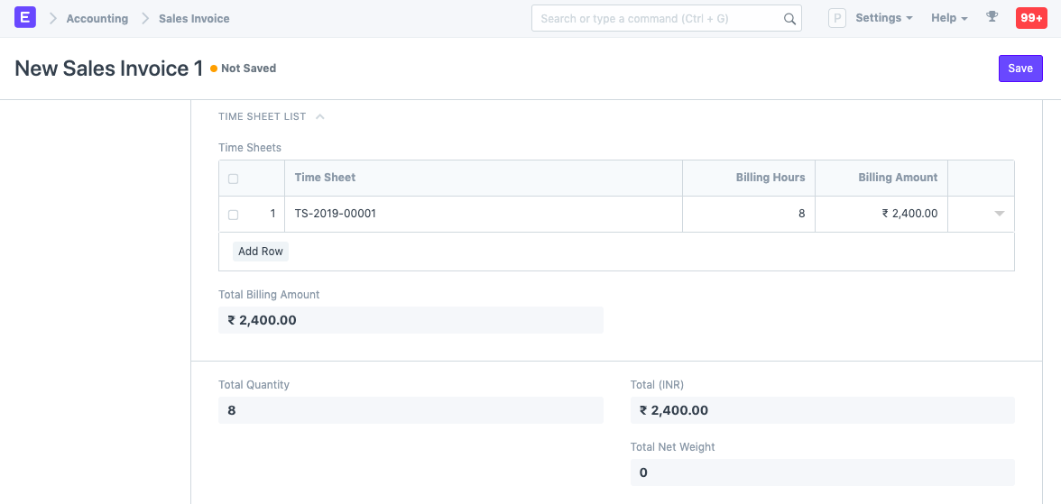 SI Timesheet